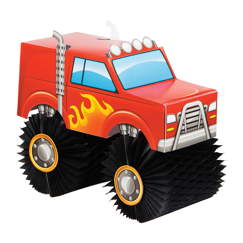 Monster Truck Rally 3D Honeycomb Centrepiece