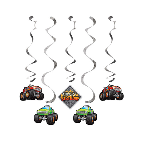 Monster Truck Rally Dizzy Danglers 5 Pack