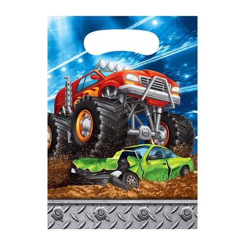 Monster Truck Rally Loot Bags 8 Pack