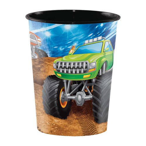 Monster Truck Rally Plastic Cup