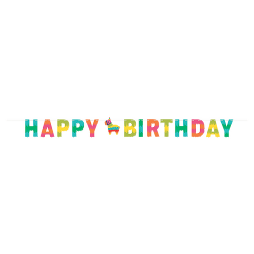 Fiesta Fun Happy Birthday String Banner