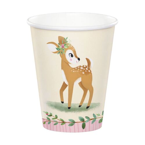 Deer Little One Cups Paper 266ml 8 Pack