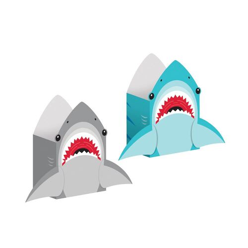 Shark Party Paper Treat Bags 20cm x 11cm 8 Pack