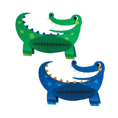 Alligator Party Centrepiece Honeycomb 3D Set 