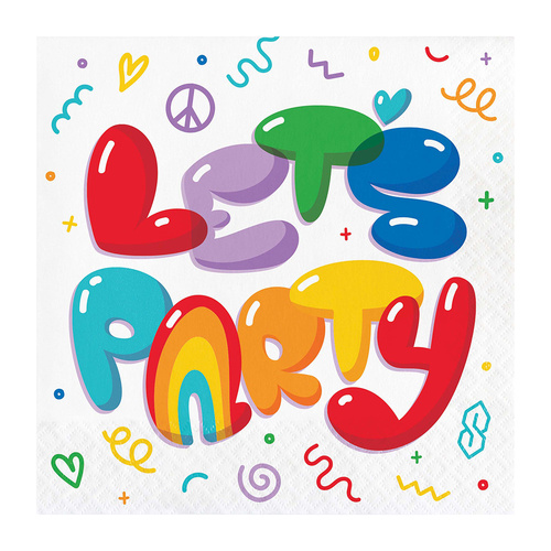 Bubbly Birthday Lunch Napkin 16 Pack