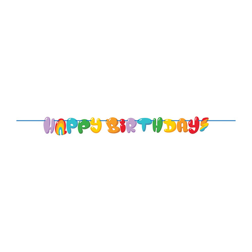 Bubbly Birthday Letter Banner