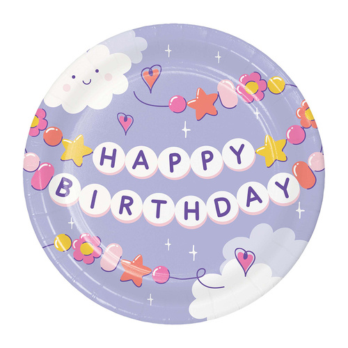 Sweet Dreams Round Paper Plates NPC 18cm 8 Pack