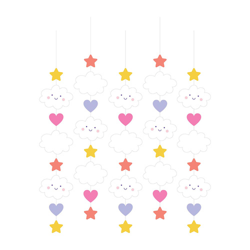 Sweet Dreams Hanging Cutouts 5 Pack