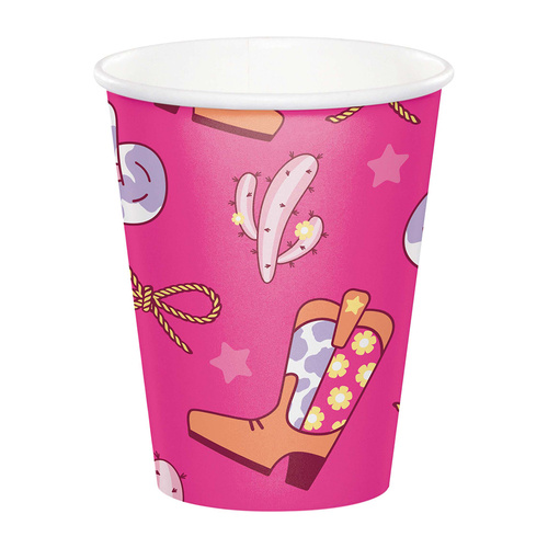 Boots and Bows Paper Cups 266ml 8 Pack