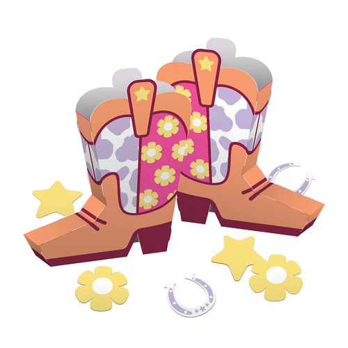 Boots and Bows 3D Centrepiece