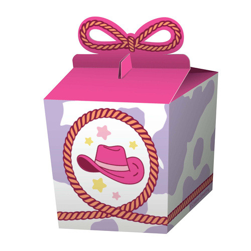 Boots and Bows Favor Box 8 Pack