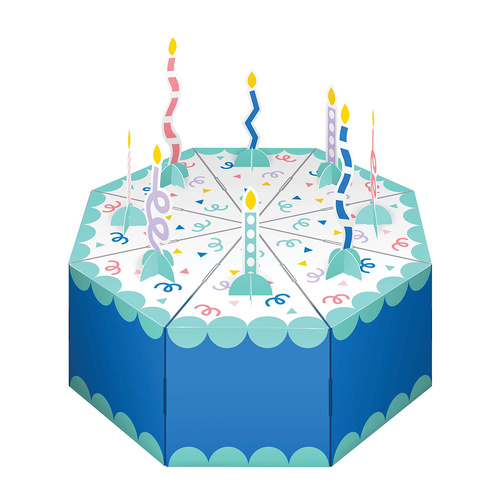 Party Patterns 3D Centrepiece Favor Box 8 Pack