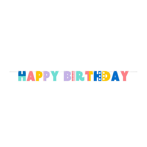 Party Patterns Letter Banner