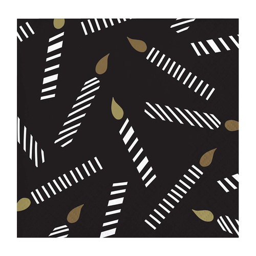 Golden Wishes Beverage Napkin 16 Pack