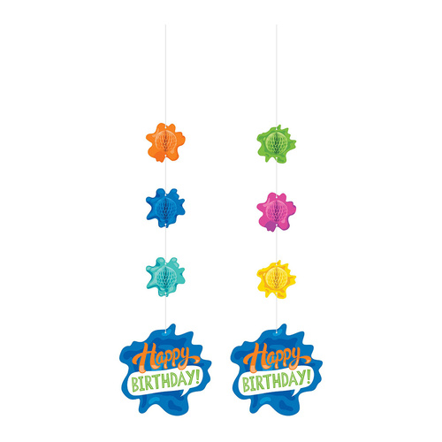 Paint Splatter Hanging Cutouts 2 Pack