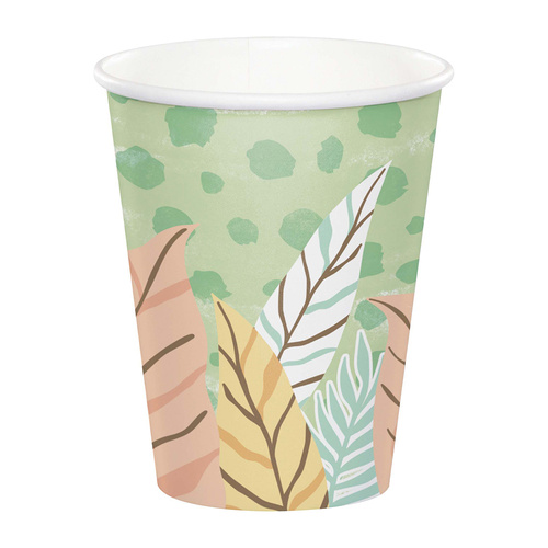 Safari Baby Paper Cups 266ml 8 Pack
