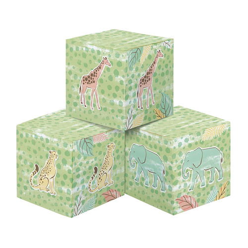 Safari Baby Blocks Centrepiece 3 Pack