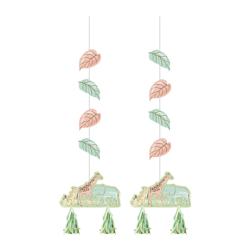 Safari Baby Hanging Cutouts 2 Pack