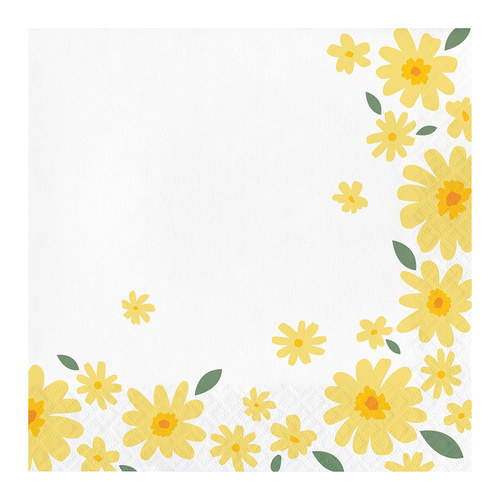 Sweet Daisy Lunch Napkin 16 Pack