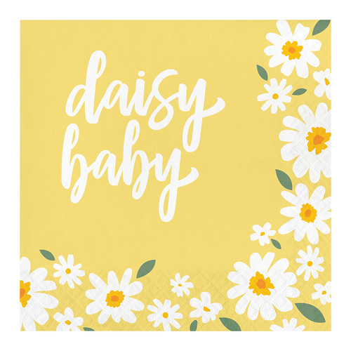 Sweet Daisy Lunch Napkin 16 Pack