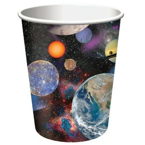  Space Blast 266ml 8 Pack Paper Cups