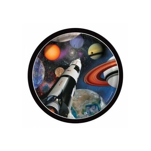 Space Blast 18cm 8 Pack Luncheon Plates  Paper