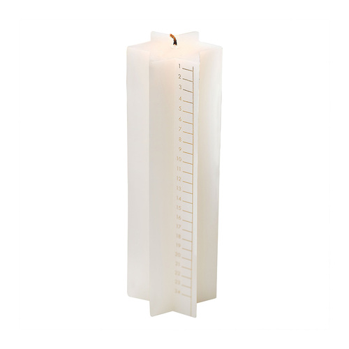 Cosy Copper Star Shaped Advent Calendar Candle