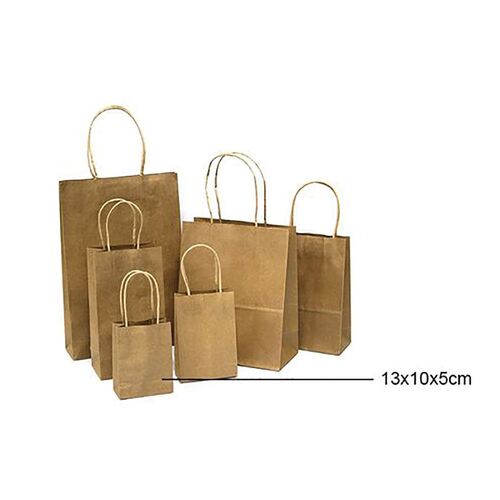Craft Brown Bag 13x10x5cm 4 Pack