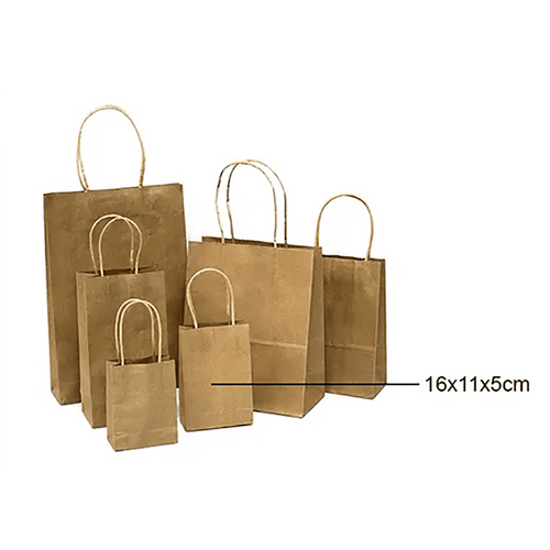 Craft Brown Bag 11x16x5cm 3 Pack