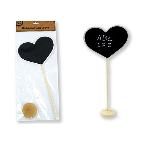 Heart Chalkboard On Stand