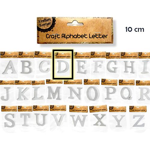 10cm Alphabet Letters- D