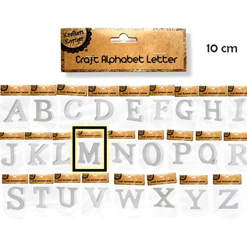 10cm Alphabet Letters- M