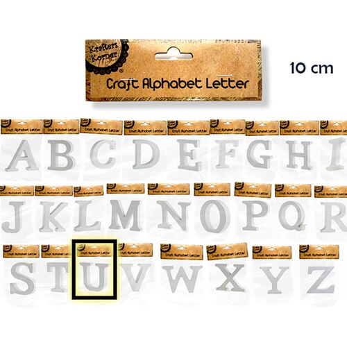10cm Alphabet Letters- U