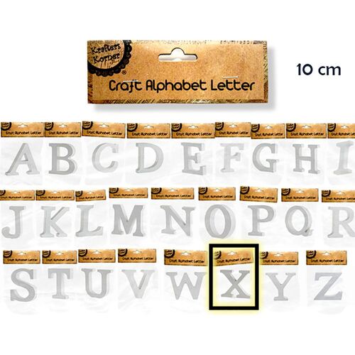 10cm Alphabet Letters- X