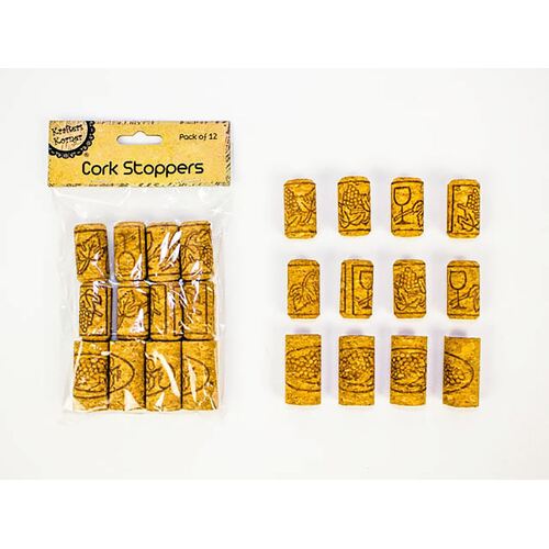 Wine Cork Stoppers Pk12