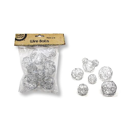Wire Balls Pk8