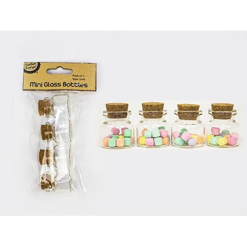 Squat Craft Glass Bottles Pk4