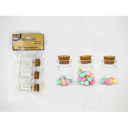 Squat Craft Glass Bottles Pk3