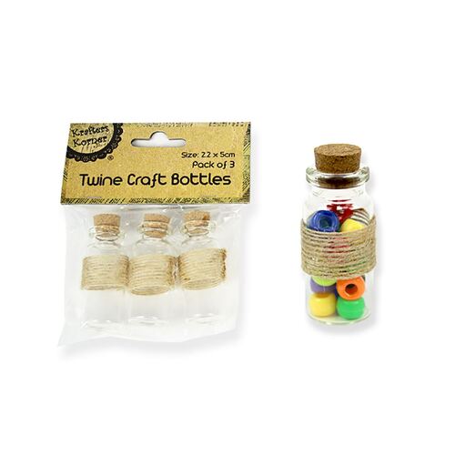 Twine Craft Bottles Pk3