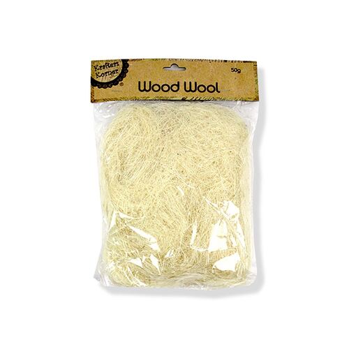 Natural Wood Wool 50g
