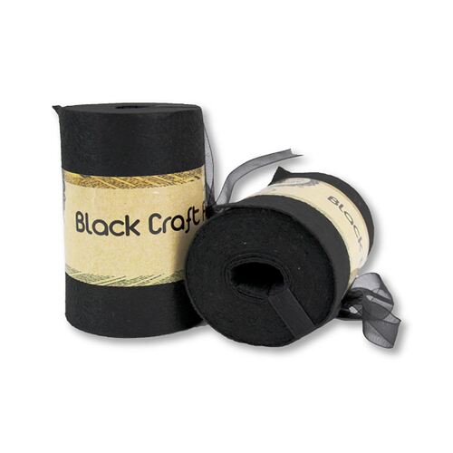 Felt Roll With Ribbon - Black