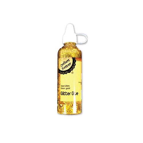 120ml Craft Glitter Glue - Gold