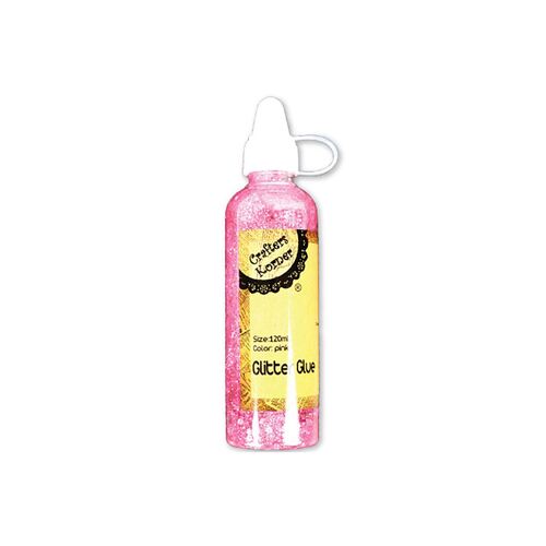 120ml Craft Glitter Glue - Pink