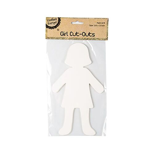 Girl Cut-outs Pk8