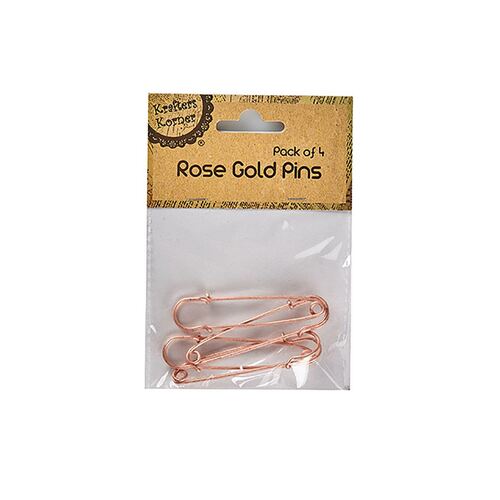 Rose Gold Pins Pk4