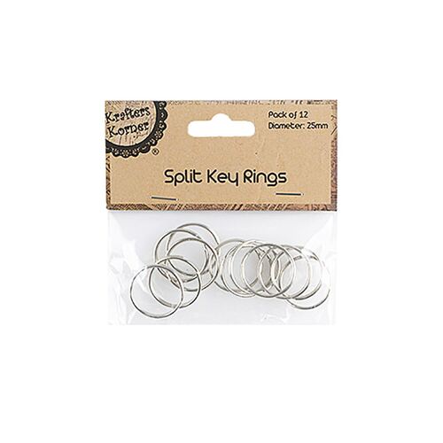 Key Rings 25mm Pk12