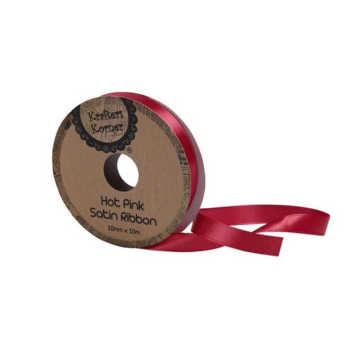 Satin Hot Pink Ribbon10mmx10m