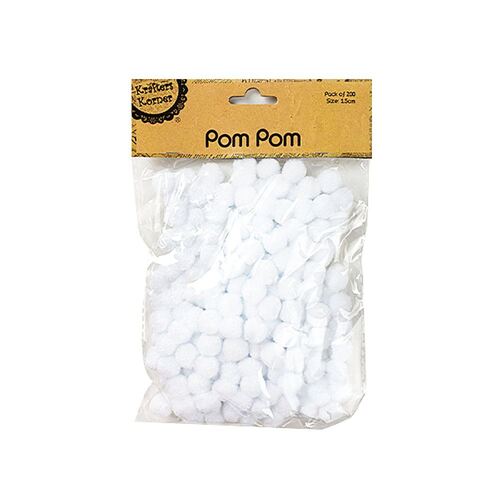  Pom Pom Pk 200- White