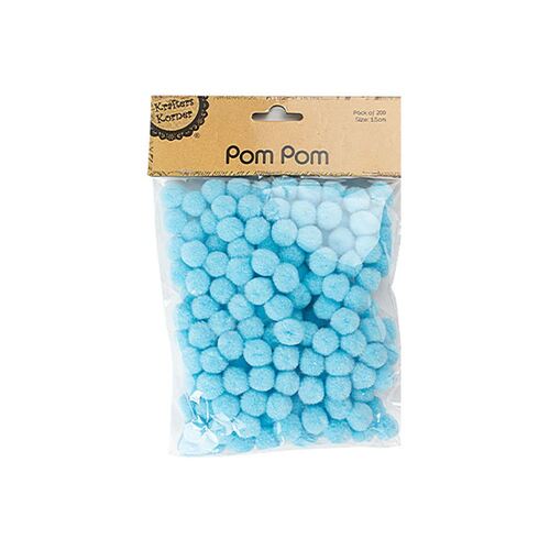  Pom Pom Pk 200- Light Blue