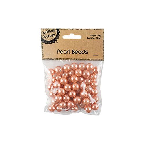 50g 12mm Rose Gold Pearl Bead